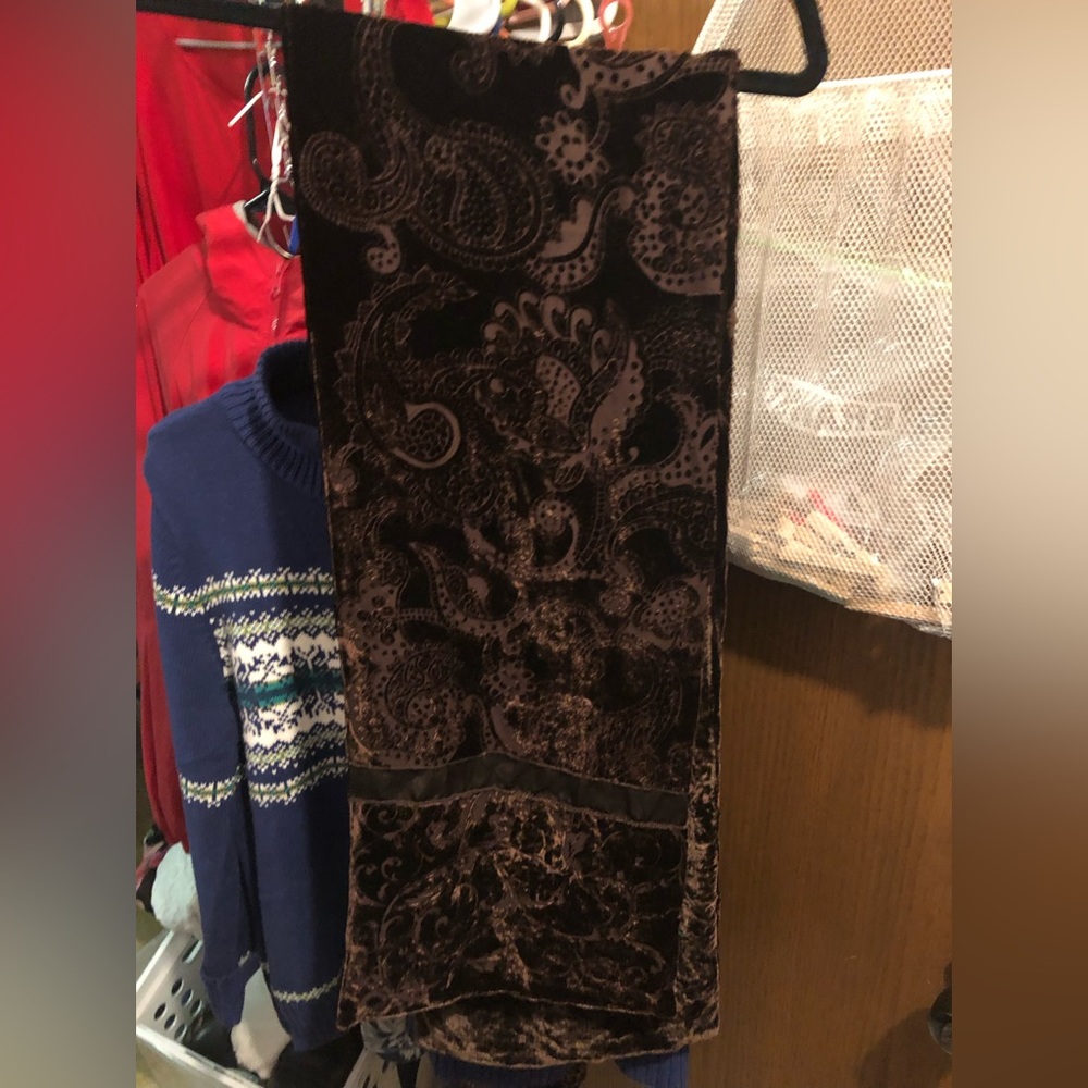 Burnt Velvet & Silk Scarf-  686 $35 or $30 w/offer